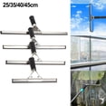 thumbnail image 3 of Household Shower Squeegee Glass Wiper Stainless Steel Window Scraper Cleaner With Self Adhesive Hook And Replaceable Wiper Blade, 3 of 6