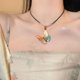 thumbnail image 1 of Collar de mariposa para mujer, estilo Joker, cadena de clavícula retro, collar vintage, cadena de clavícula, diseño versátil, 1 of 5
