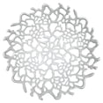 thumbnail image 3 of Bergamo Art 16" Decorative Handmade Aluminum Modern Bird Nest Bowl in White, 3 of 6