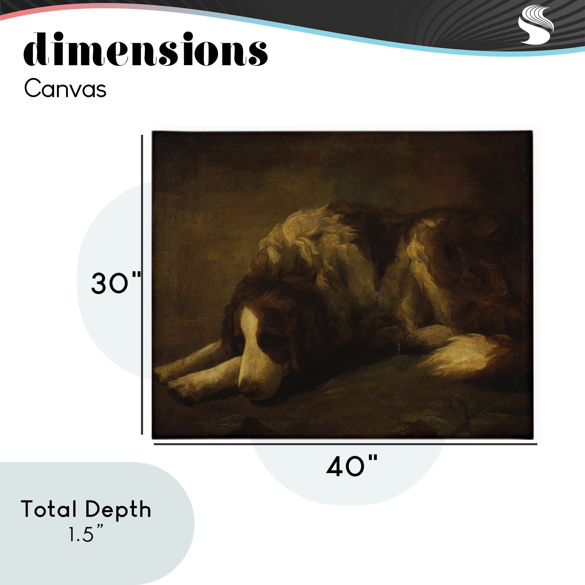 Stupell Industries Dim Lighted Classic Dog Canvas Wall Art, design by Lil' Rue