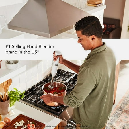 KitchenAid - Cordless Variable Speed Hand Blender - White