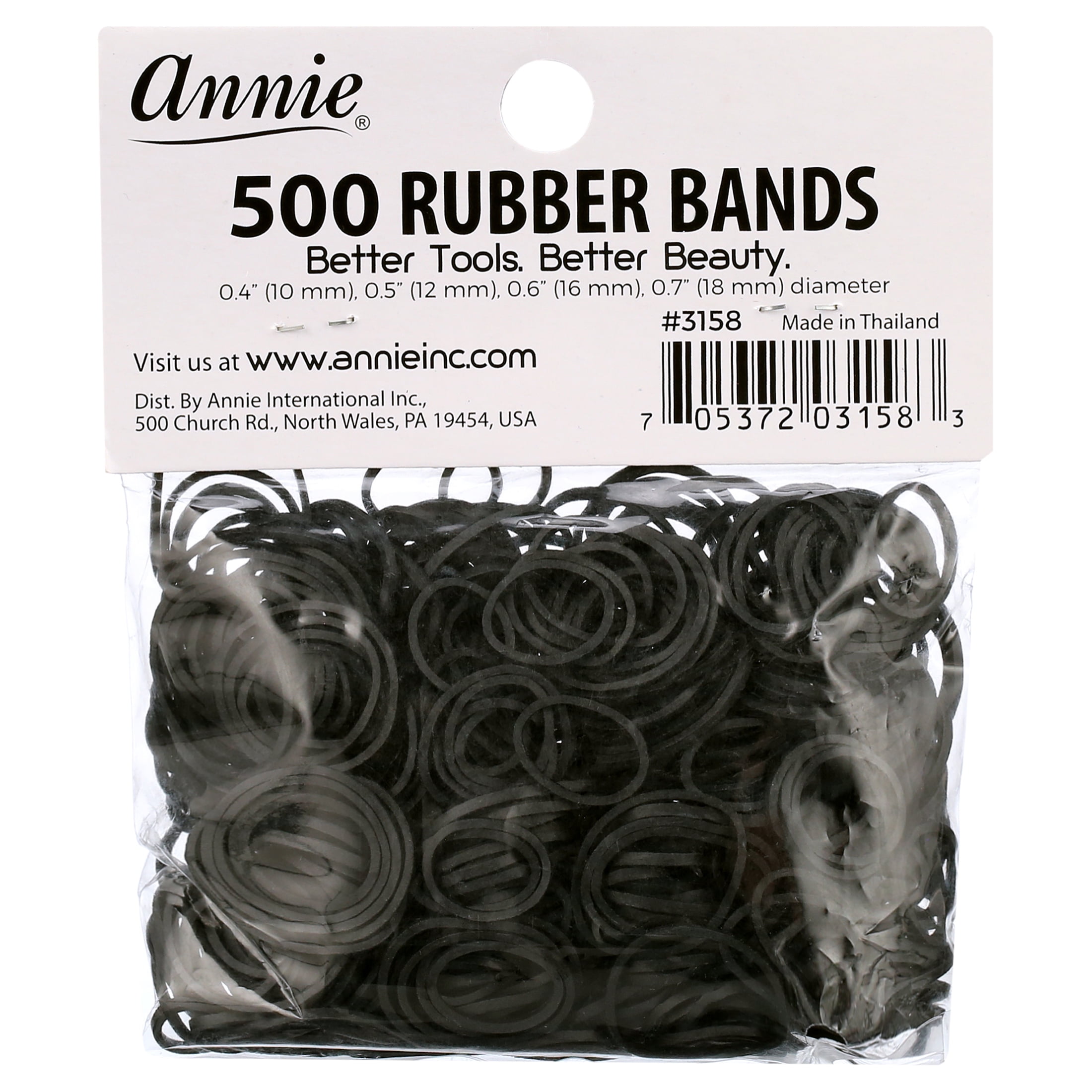 500 Black Rubber Bands 500 Black Rubber Bands