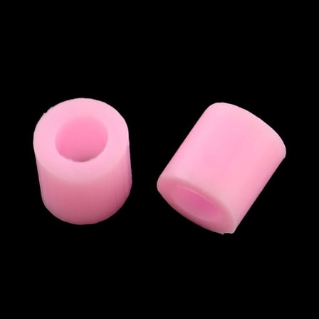 PE Fuse Beads DIY Melty Beads Tube Pearl Pink 5x5mm Hole: 3mm