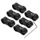 thumbnail image 1 of 6Piezas Negro AN6 14mm Manguera Separador Abrazadera Adaptador Con Llave Para Coche, 1 of 1