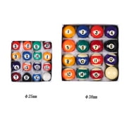 ametoys 25MM / 38MM Billiards Table Balls Set Resin Small Pool Cue Balls Full Set