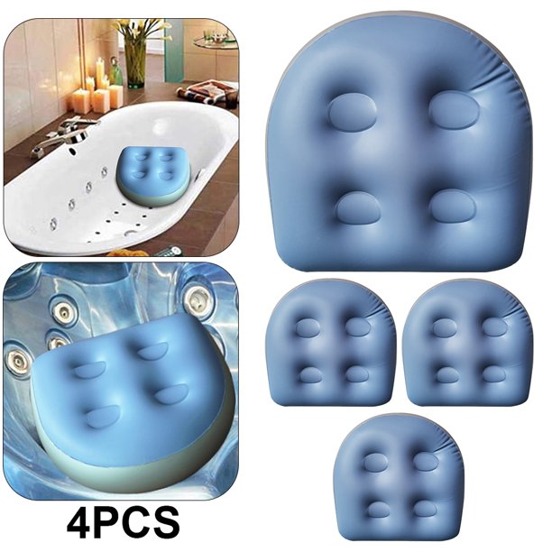 FLhrweasw Cojín Inflable para Spa Bañera Antihemorroides Asiento Inflable Almohadilla Baño (azul)