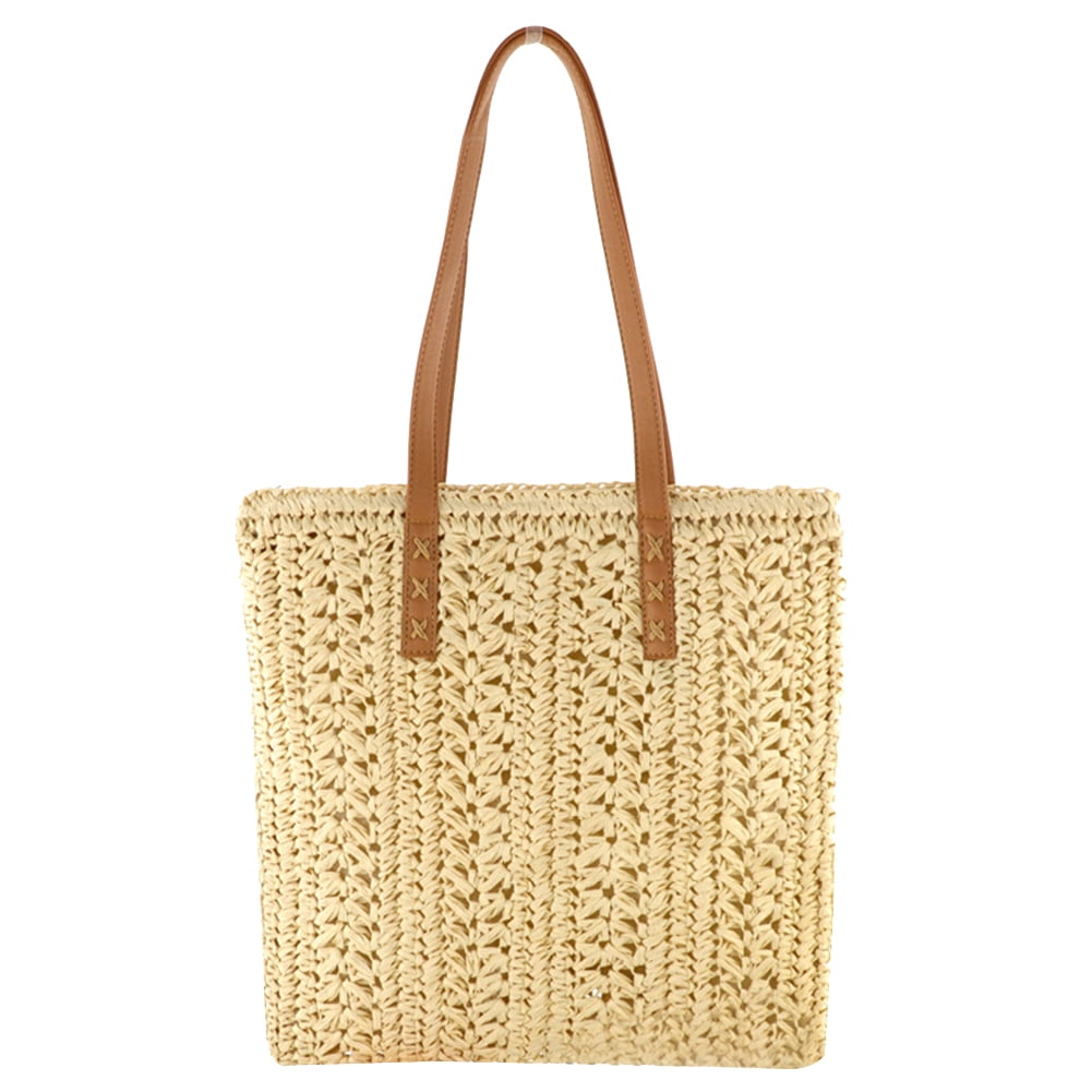 women's straw tote bags