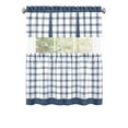 thumbnail image 3 of Achim Tate Plaid Light Filtering Tier and Valance Curtain Set, Blue, 58" x 36", 3 of 5