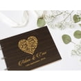 thumbnail image 6 of Darling Souvenir Personalized Engraved Laser Cut Wedding Guest Book Wooden Cover Sign-in Book Registry Guestbook Scrapbook-DT, 6 of 7