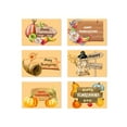 thumbnail image 2 of Set of 6 Happy Thanksgiving Cards with Envelopes Stickers Pumpkin Greeting Card, 2 of 9