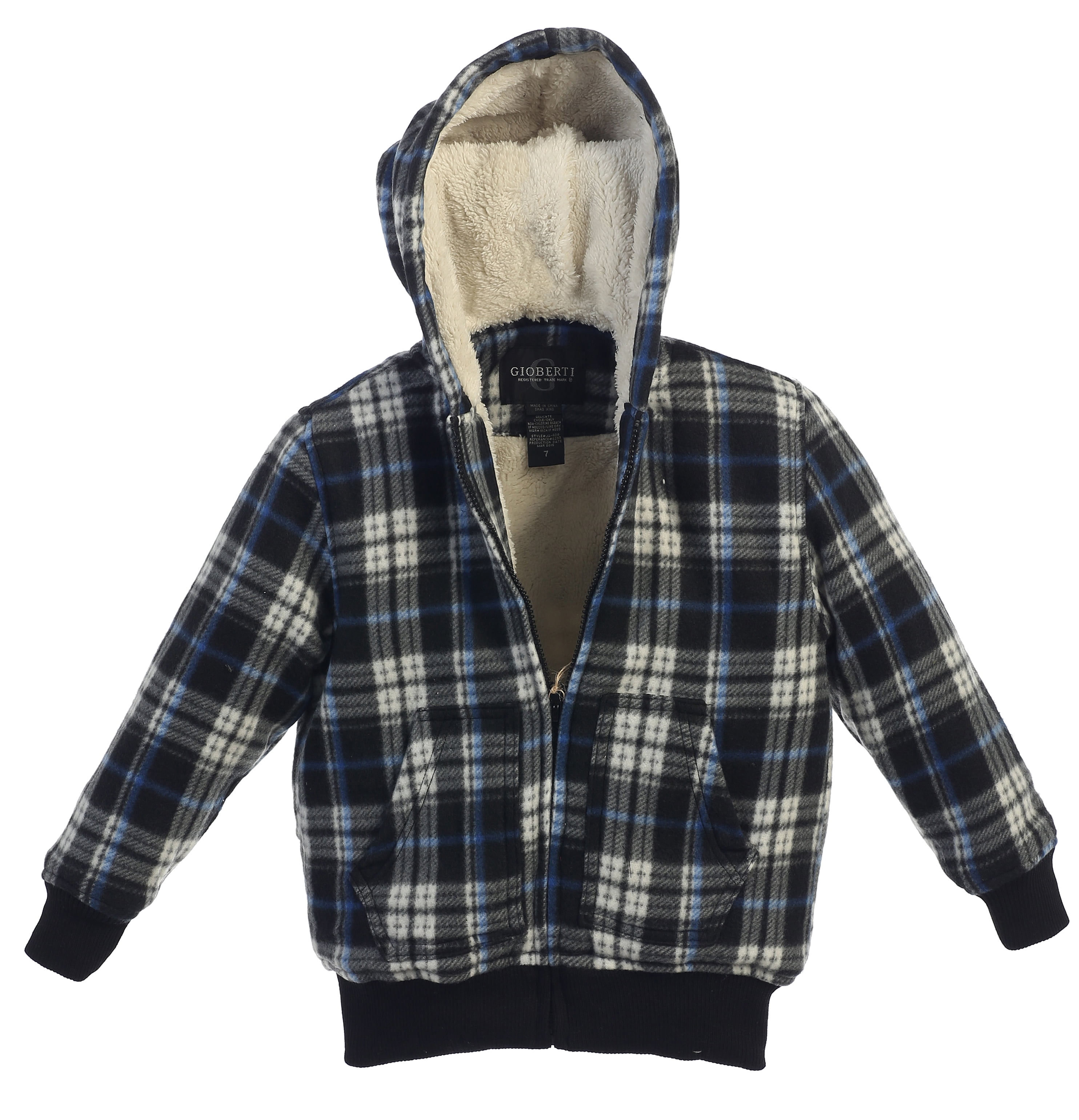 Gioberti Boys Flannel Sherpa Lined 