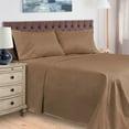 thumbnail image 2 of 400-Thread Count 100% Egyptian Cotton Lightweight Solid Sheet Set with Deep Pockets Taupe / Full, 2 of 5