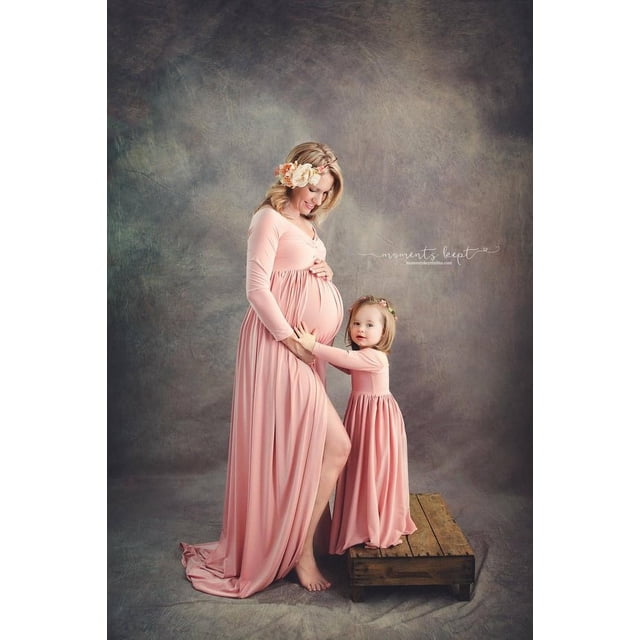 Robe Assortie Maman et Moi, Robe de Grossesse Maman, Robe Petite Fille