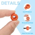 thumbnail image 3 of Uxcell Plastic Cord Lock, Single Hole Toggle Stopper Round Ball Shaped Adjustable Cord Stop Fastener Orange-Red, 3 of 6