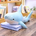 thumbnail image 2 of 60-140cm Big Giant Polupar Shark Skin Soft Plush Shark Semi-Finished Coat Fish Pillow Toys Dolll Gift for Kids BabyGray60cm Deng Xun unisex, 2 of 2