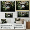 thumbnail image 4 of Designart "Jungle Harmony: Orangutans Among Verdant Greens" Orangutan Floater Framed Wall Decor, 4 of 5