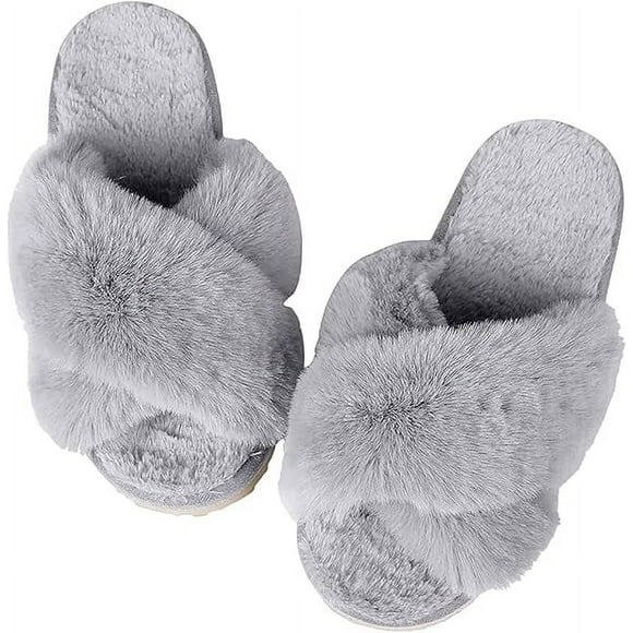 Pantuflas Bluelander, Unisex, Talla 24.5, Antideslizantes para Uso Interno y Externo, Gris
