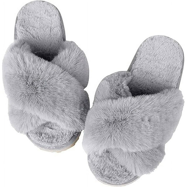 Pantuflas Bluelander, Unisex, Talla 24.5, Antideslizantes para Uso Interno y Externo, Gris