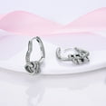 thumbnail image 3 of MULA Hoop Earrings for Women S925 Sterling Silver Cubic Zirconia Shinning Hearts Jewelry Gifts, 3 of 6