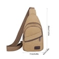 thumbnail image 4 of Fiudx Bolsa de Lona para El Pecho, Diseño Multicapa, Gran Capacidad, Nailon Resistente, Moderna y Versátil, Ideal para Uso Diario, Viajes o Actividades Al Aire Libre, Tamaño 30 X 17 X 6 Cm., 4 of 7