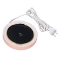 thumbnail image 3 of Calentador de tazas eléctrico portátil con luces LED, 2 configuraciones de temperatura, perfecto para la oficina, la cafetería y el hogar, enchufe de EE. UU., 110 V-120 V, elegante color, 3 of 8