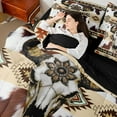 thumbnail image 4 of jejeloiu Ancient Cowhide Pattern 7 Pieces Bedding Comforter Set,Vintage Bull Skull Full Bedding Set For Kids Reversible, 4 of 8