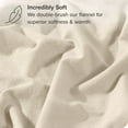 thumbnail image 2 of Extra Soft Double Brushed 100% Flannel Cotton Fitted Sheet, 2 of 12