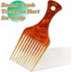 thumbnail image 5 of Peine afro de 2 piezas, cepillo antiestático para cabello afro, peine afro de dientes anchos para cabello rizado y encrespado., 5 of 5