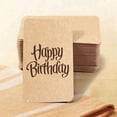 thumbnail image 2 of 500pcs Blank Kraft Paper Business Cards Word Card Message Card DIY Gift Card, 2 of 8