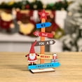 thumbnail image 4 of Edgergery Christmas Tree Colorful Small Wooden Pendant Desktop Ornaments Christmas Decorations, 4 of 5