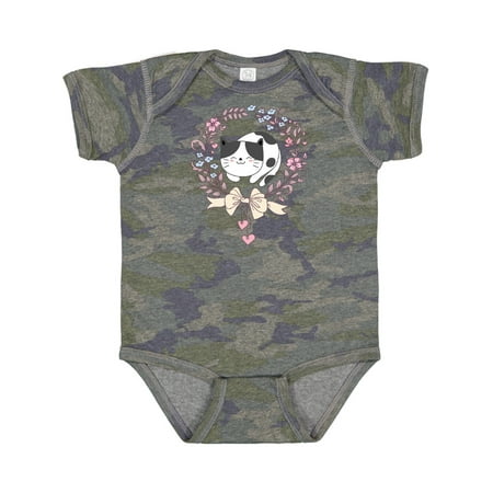 

Inktastic Cat Lover Gifts Flowered Wreath Gift Baby Girl Bodysuit