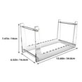 thumbnail image 2 of Raindrops Vinyl Record Holders Album Display Rack Rectangular Design for Music Lovers 1Pack, 2 of 8