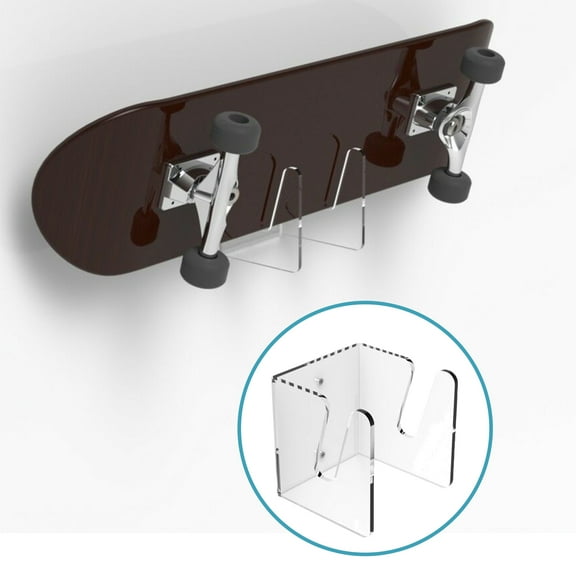 Visland Skateboard Wall Mount Display Rack Skateboard Wall Rack Display Rack Hanger Rack Skateboard Wall Mount Bracket Deck Rack