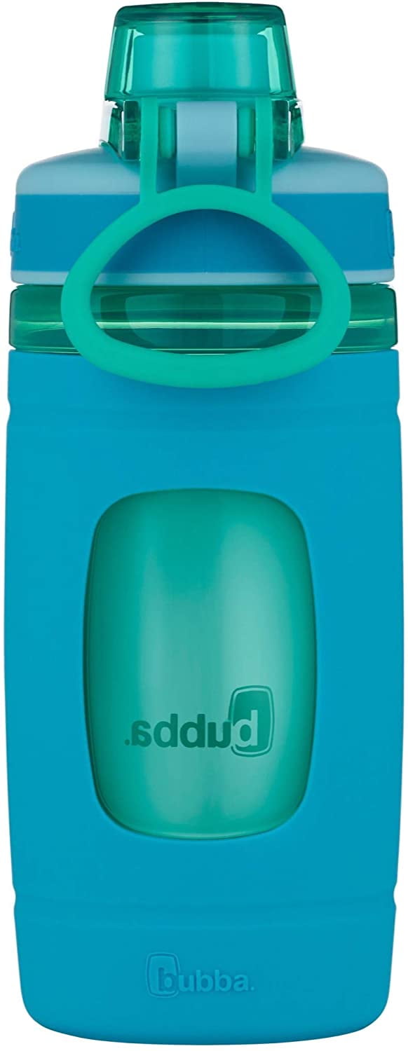 bubba Flo Kids Water Bottle with Silicone Sleeve, 16 oz., Tutti Fruity and  Rock Candy
