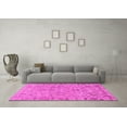 thumbnail image 3 of Ahgly Company Indoor Square Oriental Pink Traditional Area Rugs, 4' Square, 3 of 4
