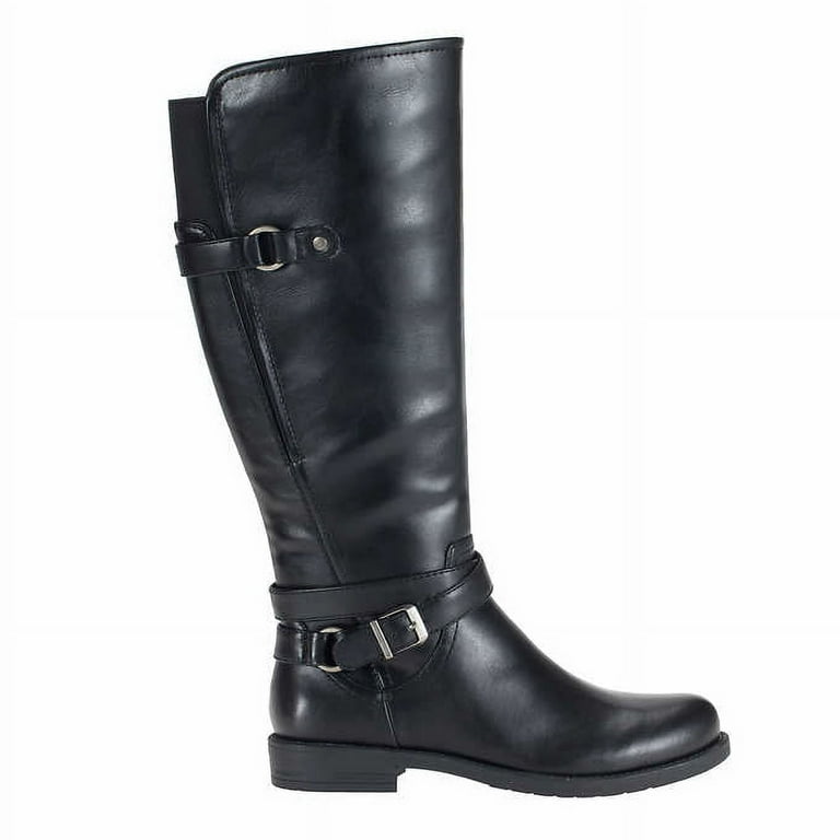 Ladies black top riding boots