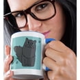 thumbnail image 2 of Cat Lover Mug 15oz Two-Tone Blue, 2 of 7