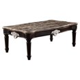 thumbnail image 4 of ACME Table Basse Ernestine avec Dessus en Marbre Gravé en Noir, 4 of 5