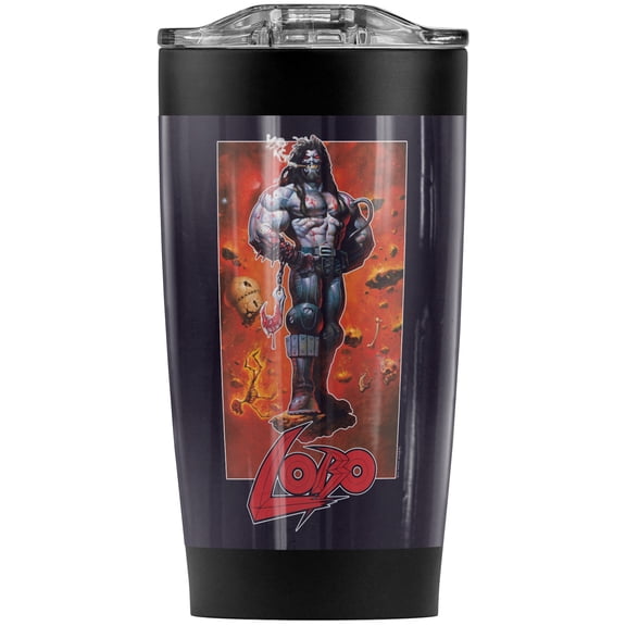 Lobo/Pose Stainless Steel Tumbler 20 oz Coffee Travel Mug/Cup, Vacuum Insulated & Double Wall with Leakproof Sliding Lid | Great for Hot Drinks and Cold Beverages