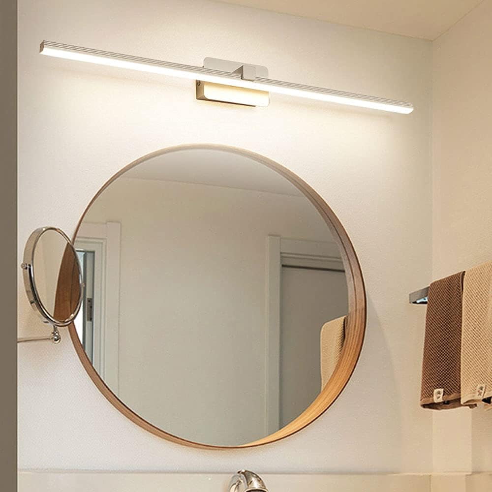 LED Mirror Lights Bathroom Mirror Lamp Warm White 3000K Mirror Front Lighting Fixture, Bathroom Cabinet Lights Mirror Wall Lamps for Makeup Bathroom Toilet Bedroom