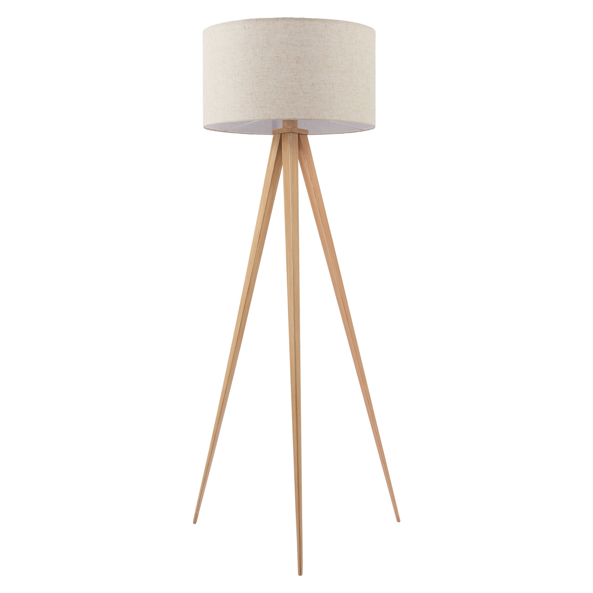 Imperial Floor Lamp Beige & Natural Floor Lamp, Modern Style, Works with dimmer (Dimmer Not Included), PVC, Lighting Floor Lamps