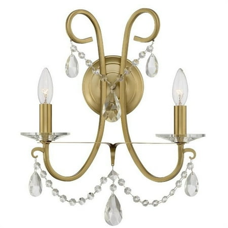 

Crystorama Lighting 6822-VG-CL-SAQ Othello - Two Light Wall Sconce in Classic Style - 14 Inches Wide by 16 Inches High Clear Swarovski Spectra Vibrant Gold Finish