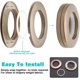 thumbnail image 3 of 50 Uds Anneaux Illets De Rideau Anneaux En Plastique Ronds Clips Anneaux De Bricolage Intrieur Diamtre 40mm(caf), 3 of 5