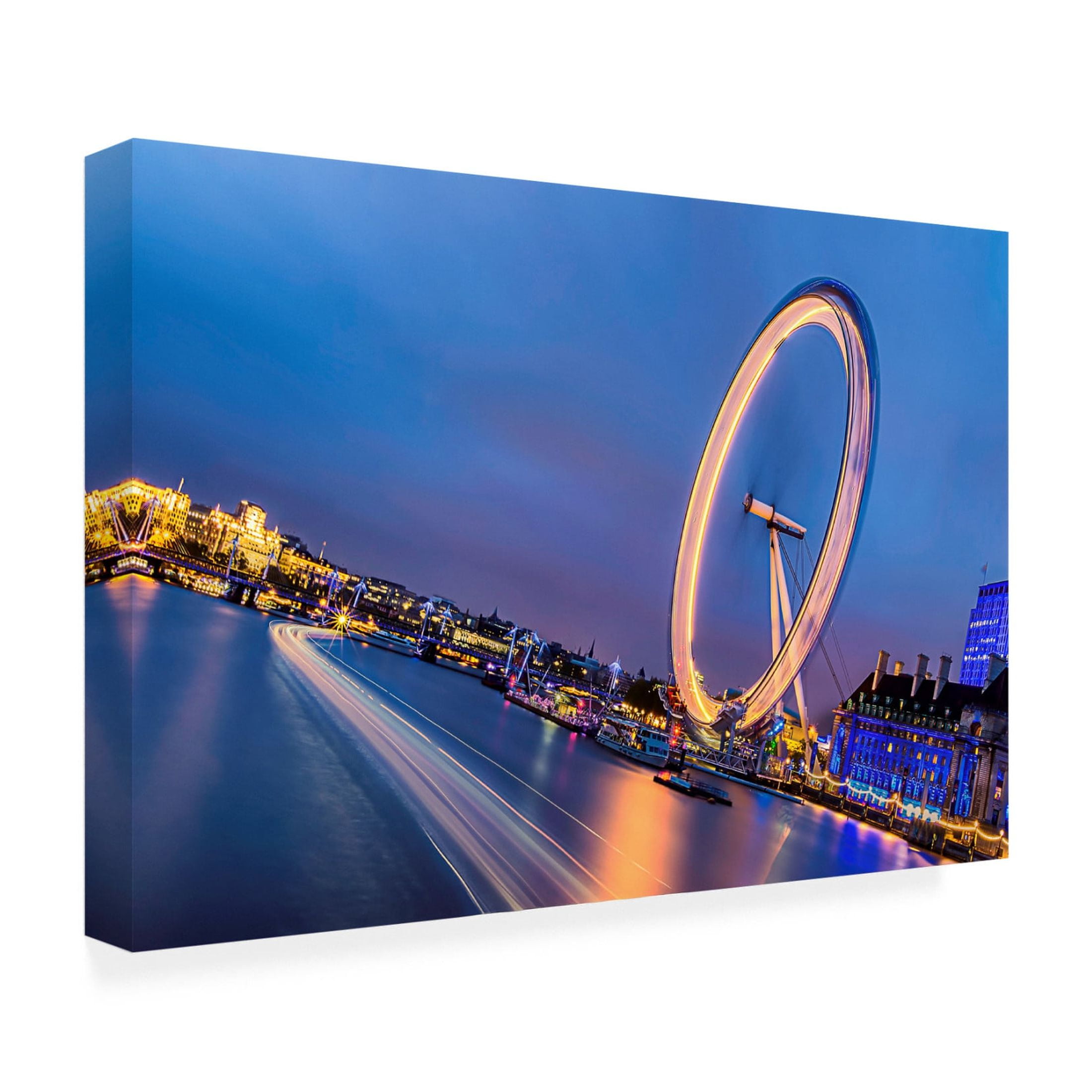 Canvas Wall Art - Ahmed Lashin 'Crazy London 1' Wall Art for Living Room, Bedroom, or Office Décor by Trademark Fine Art - 19 x 12 Inches