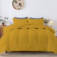 thumbnail image 2 of 1 Piece Luxurious Straight Line Pattern Comforter All Season 800 Threads Count Oversized Super King Size - Ultra Soft 550 GSM 100% Egyptian Cotton (Solid Gold Colour ), 2 of 6
