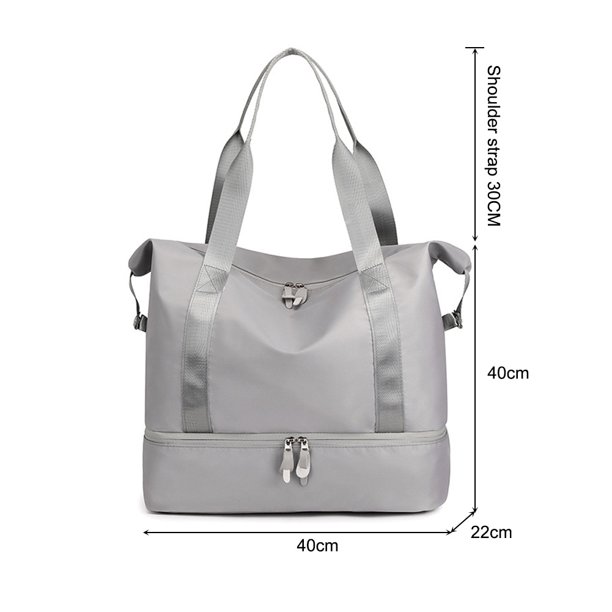 Bolsa De Ejercicios Bolsa de fitness de nailon, bolsa deportiva plegable de gran capacidad para hombres y mujeres (gris) Hugtrwg Para Estrenar