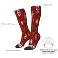thumbnail image 4 of Logiee Merry Christmas Print Gift Stocking Stuffers,Adult Stockings,Novelty Socks,Funny Socks Birthday Running Walking Sleeping, 4 of 6