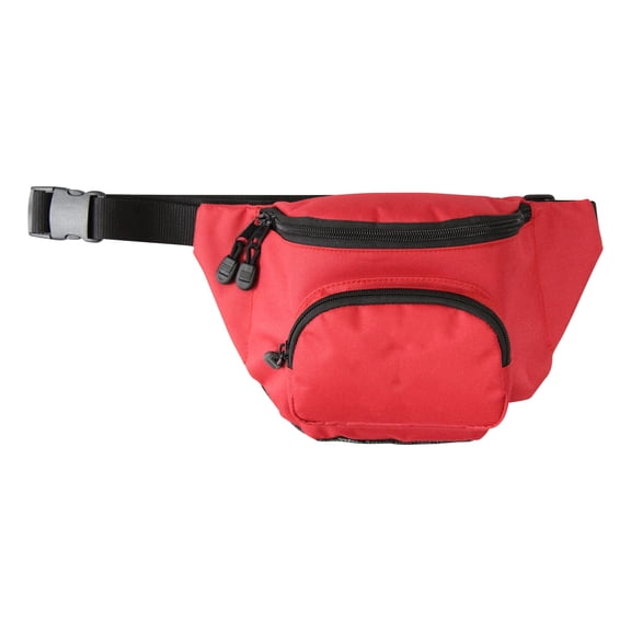 Kemp USA 10-124-RED Hip Pack with Mesh Drain, Red