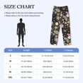 thumbnail image 2 of Mens Pajama Pants - Soft Sleep & Lounge Pants for Men, Floral Insects Cuteness Casual PJ Bottoms Pants with Pockets, 2 of 5