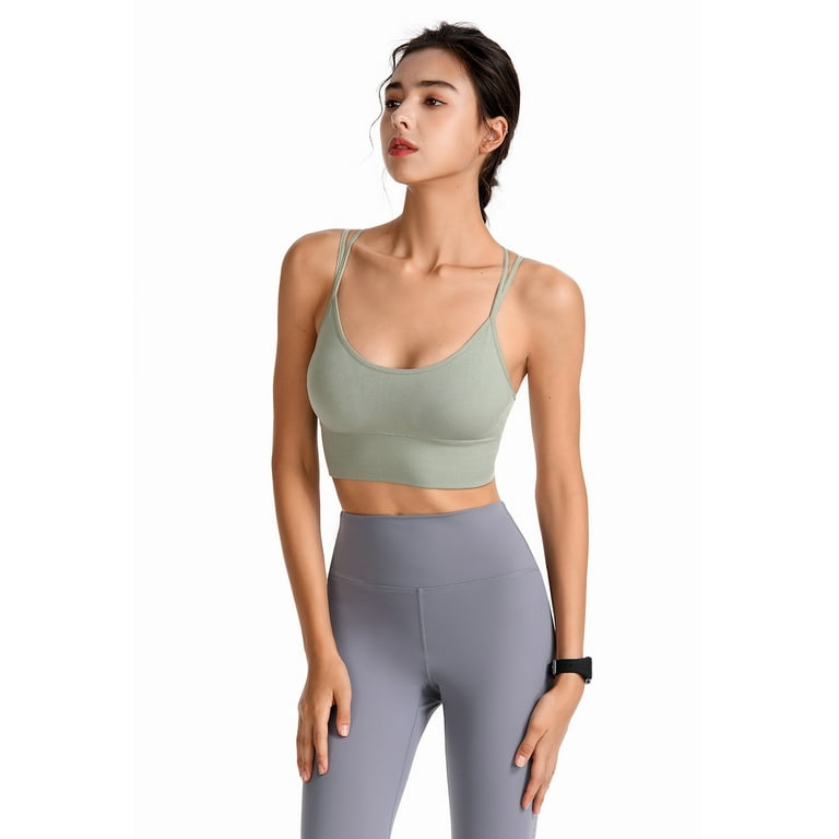 Womens String Sports Bras for Women High Impact Yoga Workout Solid Color  for Large Bust Plus Size Criss Cross Gym at  Women's Clothing store